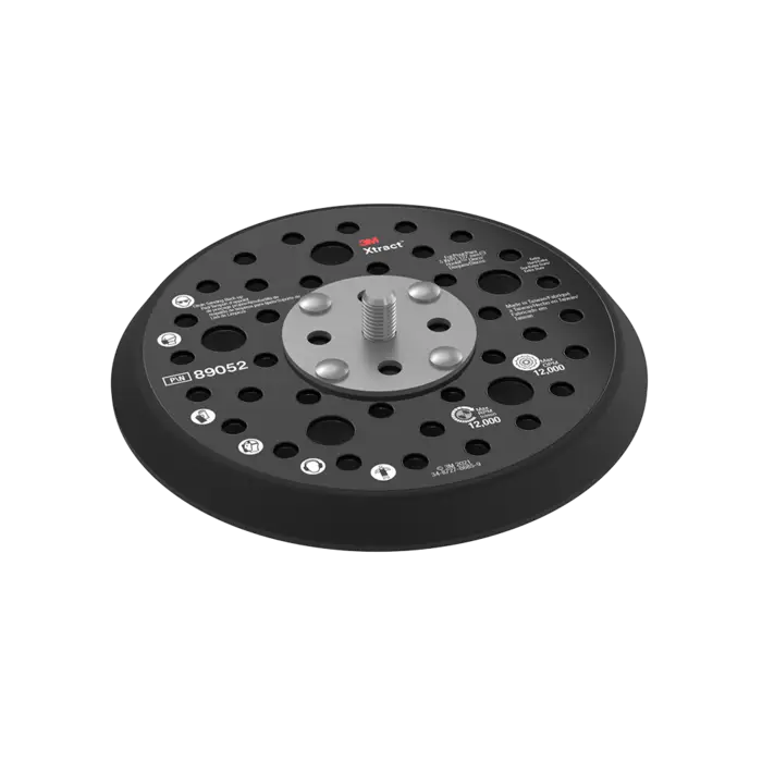 3M Xtract Hookit Stützteller, 89052, extra hart, schwarz, 125mm