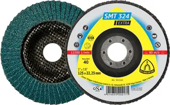 Klingspor - SMT 324 Schleifmopteller, 125 x 22,23 mm Korn 40 gewölbt
