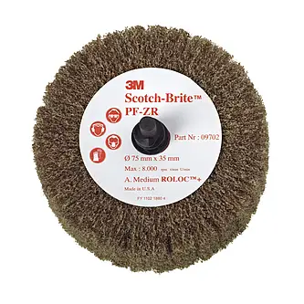 Scotch-Brite Roloc Lamellenbürste PF-ZR, braun, 50,8 mm x 25 mm, A MED