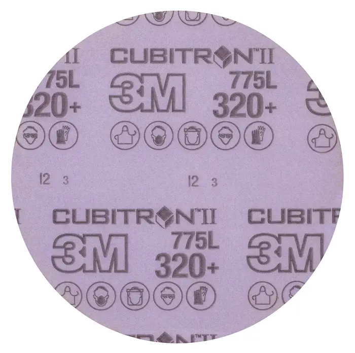 3M Cubitron II Hookit Filmscheibe 775L, 150 mm, 320+, ungelocht