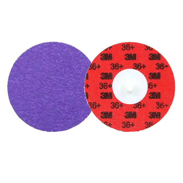 3M Cubitron 3 Roloc Langlebige Kantenscheibe 1184F, 36+ YF-weight, TR, Purple, 76 mm, 50/Carton, 200 ea/Case