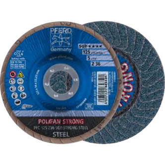 PFERD POLIFAN-Fächerscheiben PFC 125 Z 36 SGP STRONG STEEL