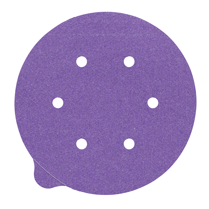 3M Cubitron II Stikit Papierscheibe 732U, 150+ C-weight, 150 mm x NH , Linered w/Tab, 6-fach gelocht