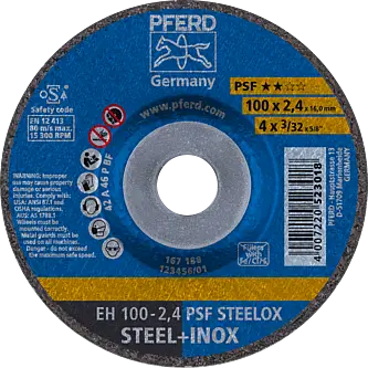PFERD Trennscheiben EH 100-2,4 PSF STEELOX/16,0