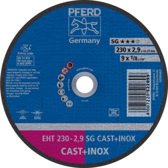 PFERD Trennscheiben EHT 230-2,9 SG CAST+INOX