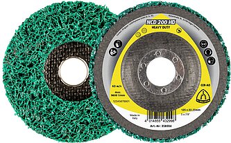 Klingspor - NCD 200HD Reinigungsscheibe, 115 x 22,23 mm Extratra grob Korund gerade