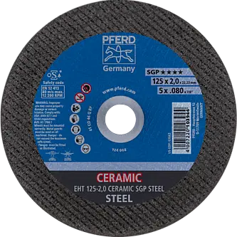 PFERD Trennscheiben EHT 125-2,0 CERAMIC SGP STEEL