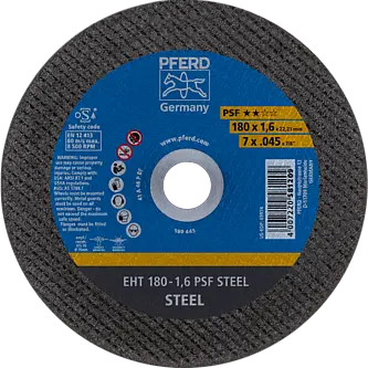 PFERD Trennscheiben EHT 180-1,6 PSF STEEL