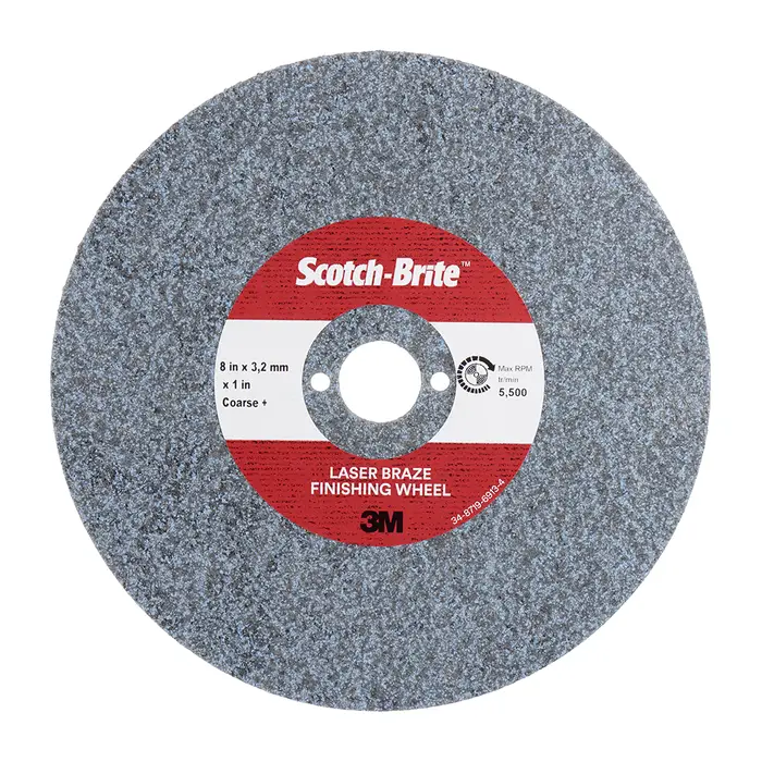Scotch-Brite Laser Braze Finishing Wheel, 203 mm x 4,0 mm x 25,4 mm, FIN