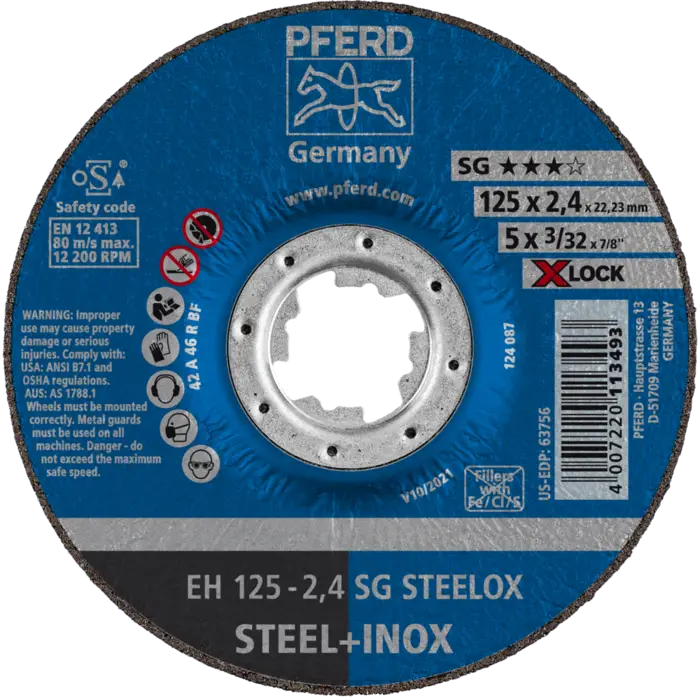 PFERD Trennscheiben EH 125-2,4 SG STEELOX/X-LOCK