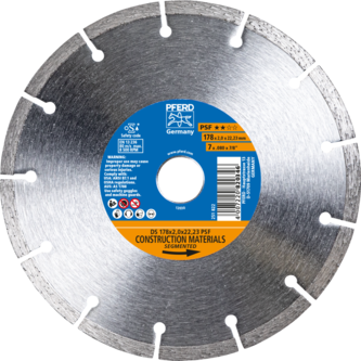 PFERD Diamantwerkzeuge für die Bauindustrie DS 178 x 2,0 x 22,23 PSF