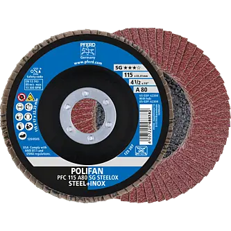 PFERD POLIFAN-Fächerscheiben PFC 115 A 80 SG STEELOX