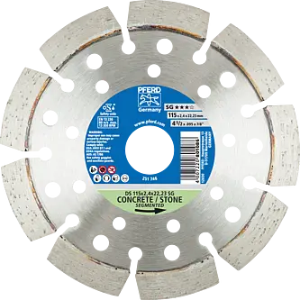 PFERD Diamantwerkzeuge für die Bauindustrie DS 115 x 2,4 x 22,23 SG