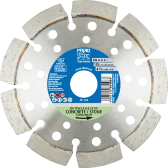 PFERD Diamantwerkzeuge für die Bauindustrie DS 115 x 2,4 x 22,23 SG