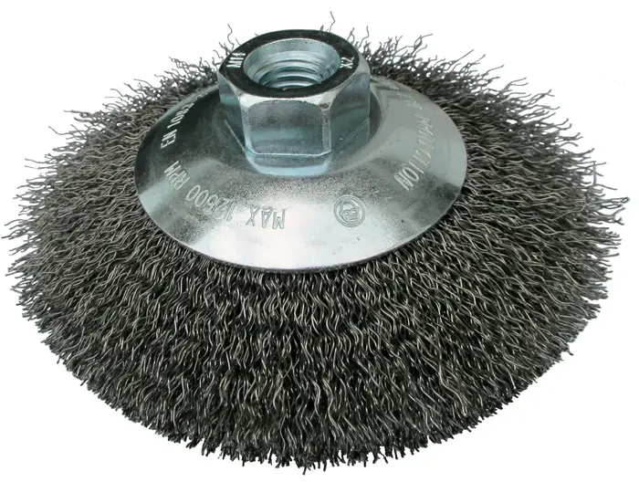 Klingspor - BK 600 W Kegelbürste, 125 mm Gewinde M 14 0,3 Stahl