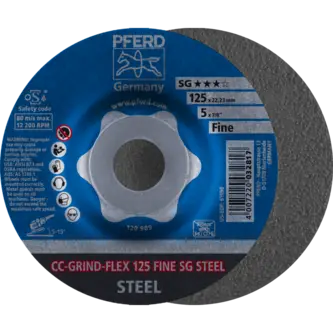 PFERD CC-GRIND (inkl. SOLID, FLEX, STRONG) CC-GRIND FLEX 125 SG STEEL FINE