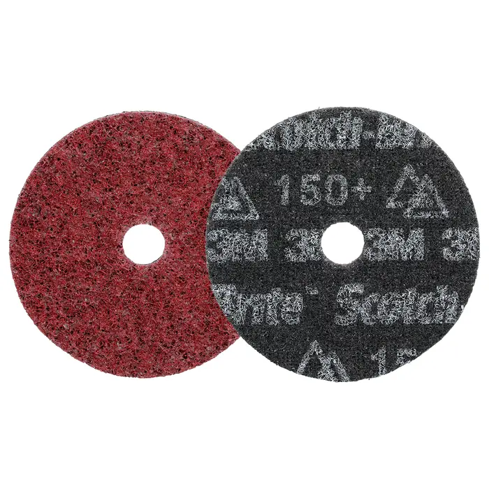 Scotch-Brite Präzisions-Vliesscheibe Heavy Duty, HD-DH, Medium 150+, 102 mm x 16 mm, 100 ea/Case