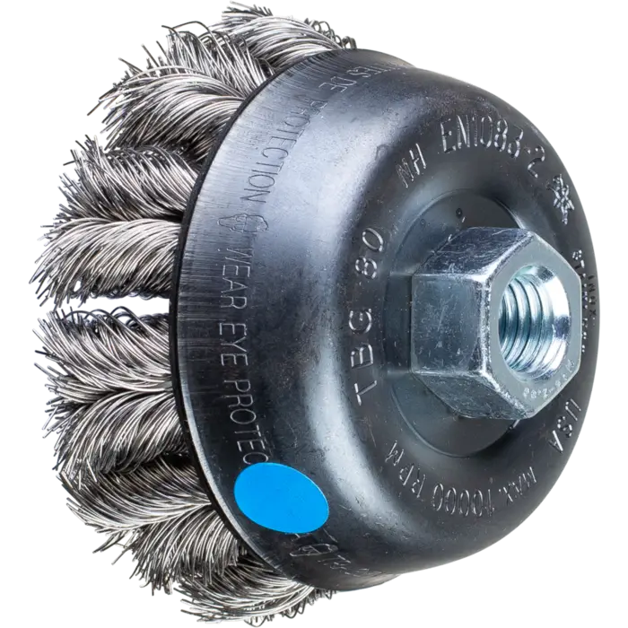 PFERD Topfbürsten mit Gewinde POS TBG 80/M14 CT INOX 0,35