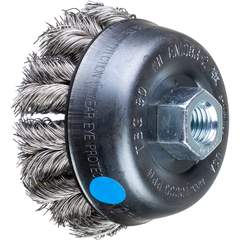 PFERD Topfbürsten mit Gewinde POS TBG 80/M14 CT INOX 0,35